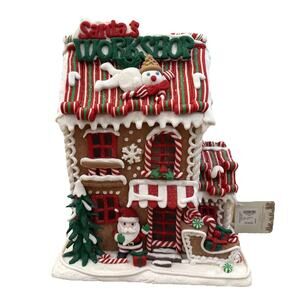 Mr Bingle Trimsetter Gingerbread House LED Lighted & Trees Dillard's Exclusive